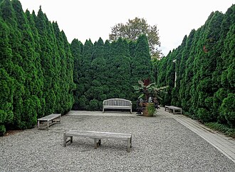 雕塑公园的庭院花园